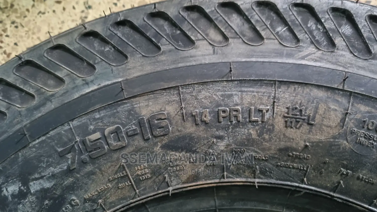 750r16 Mrf Mudgrip Behind