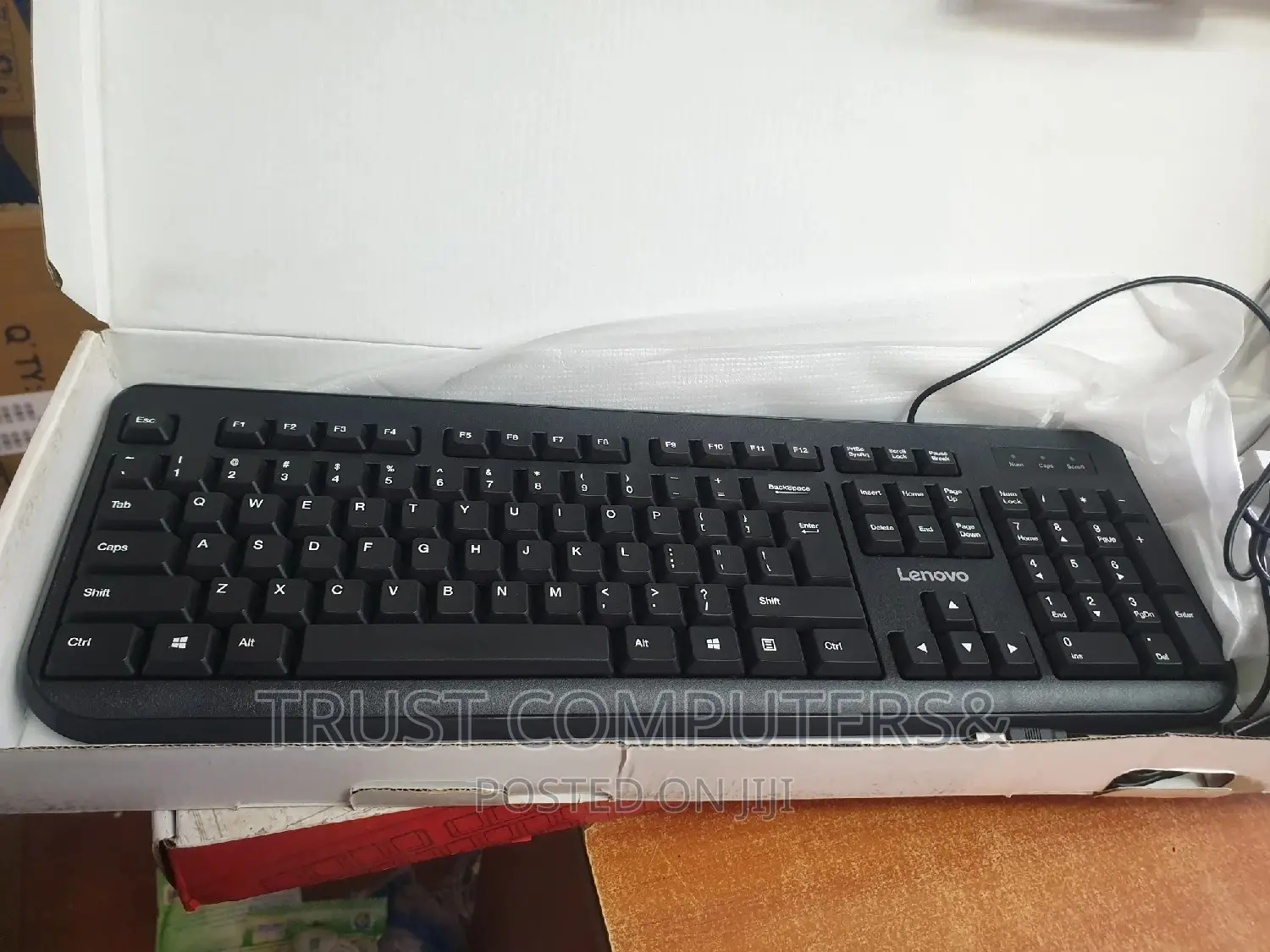 Lenovo FBL322 Original Wired Keyboard and Mouse Combo