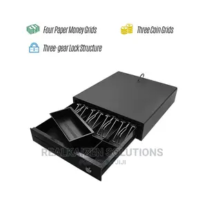 Heavy Duty 4 Grid POS Cash Register Drawer With Key RJ11