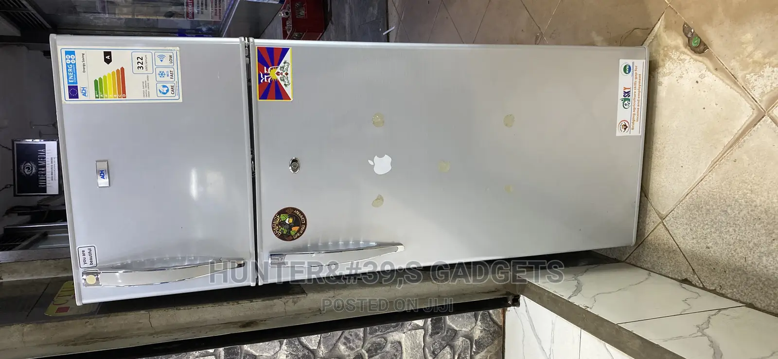 Adh Double Door Fridge 250 Liters Used Once as Good as New