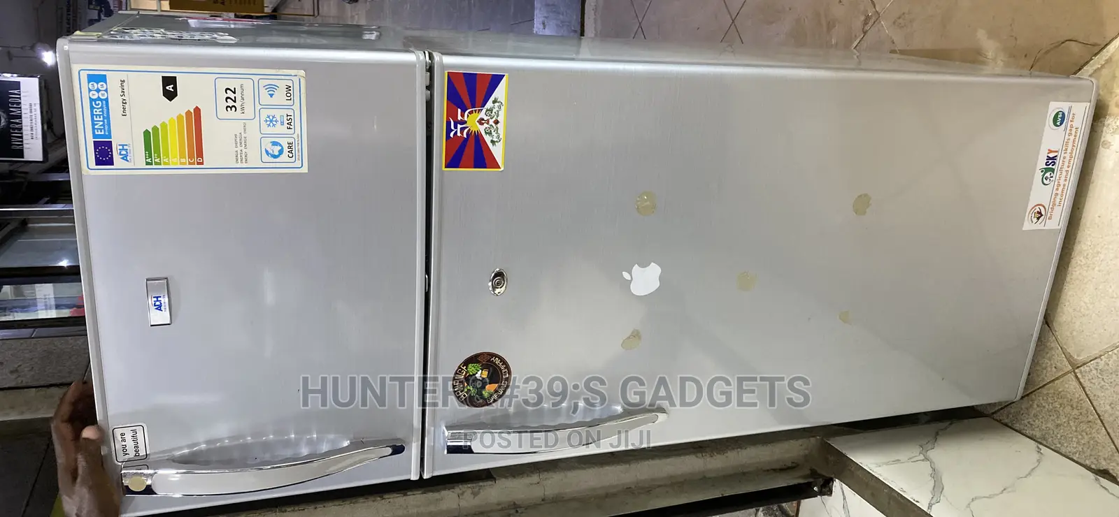 Adh Double Door Fridge 250 Liters Used Once as Good as New