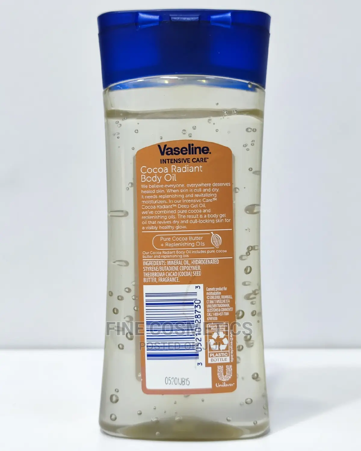 Original Vaseline Intensive Care Body Gel Oil Cocoa Radiant