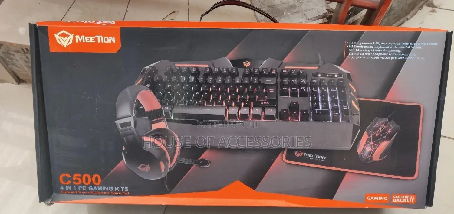 C500 Backlight Gaming Keyboard,Mouse, Headsets and Mouse Pad
