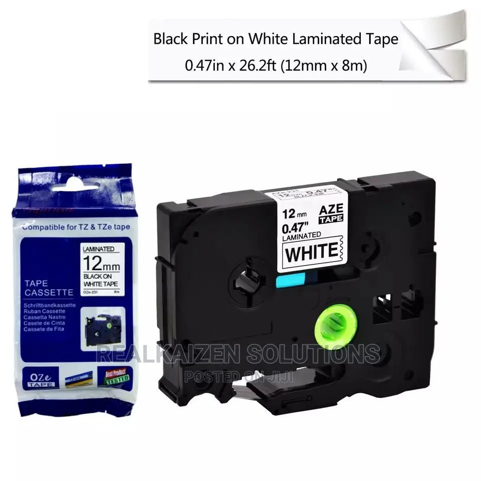 Compatible Label Tape for Brother Label Printer 9mm