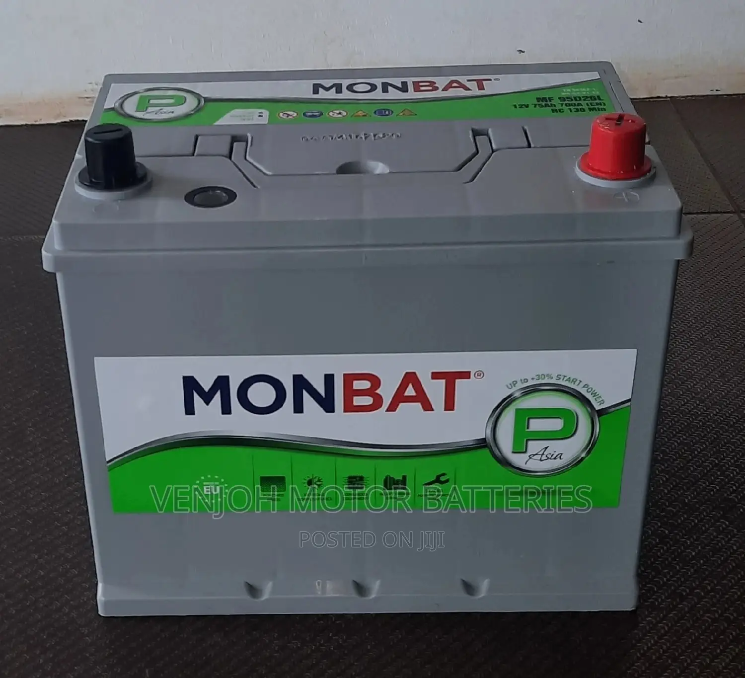 N70Z / 75 AH Made in Europe Car Battery