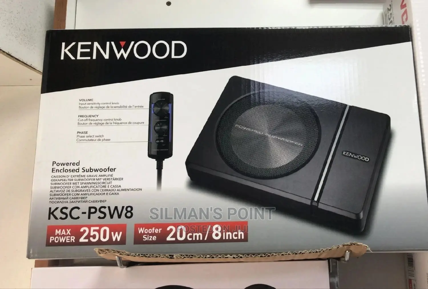 Kenwood Ksc-Psw8 Enclosed Subwoofer
