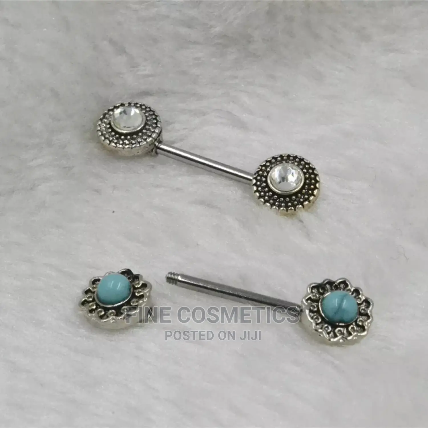 1pair Nipple Ring - Surgical Steel Nipple Barbell 14g