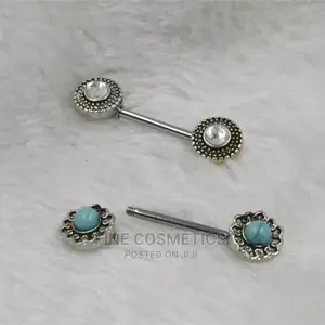 1pair Nipple Ring - Surgical Steel Nipple Barbell 14g