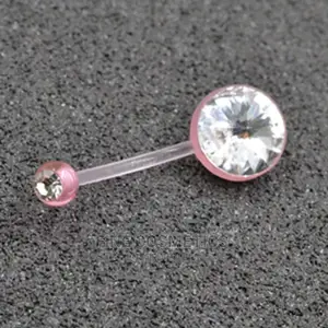 Bellybutton Ring Bio Flex Pregnancy Navel Plastic Belly Ring