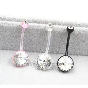 Bellybutton Ring Bio Flex Pregnancy Navel Plastic Belly Ring