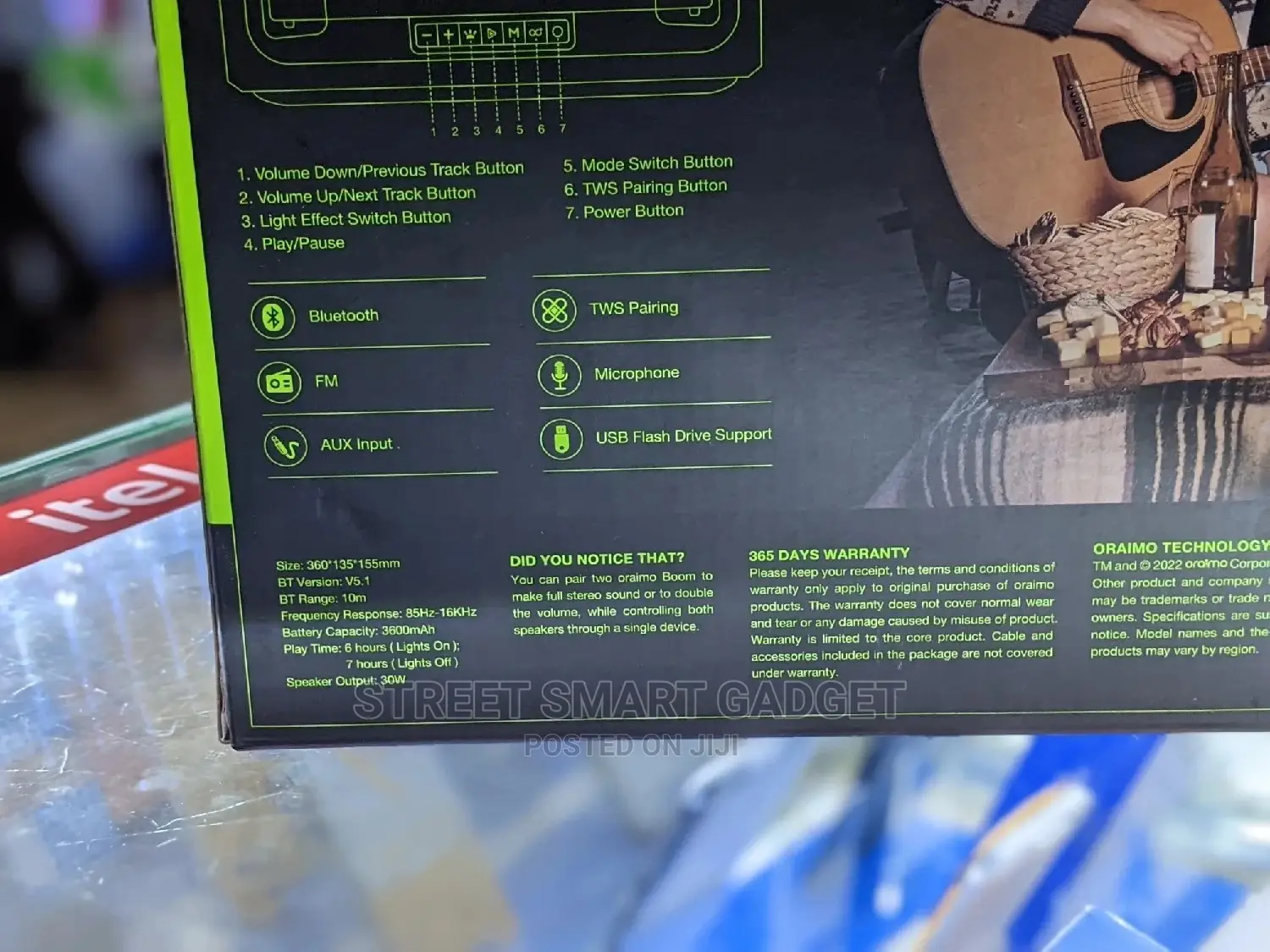 Oraimo Bass Go Boom Speaker