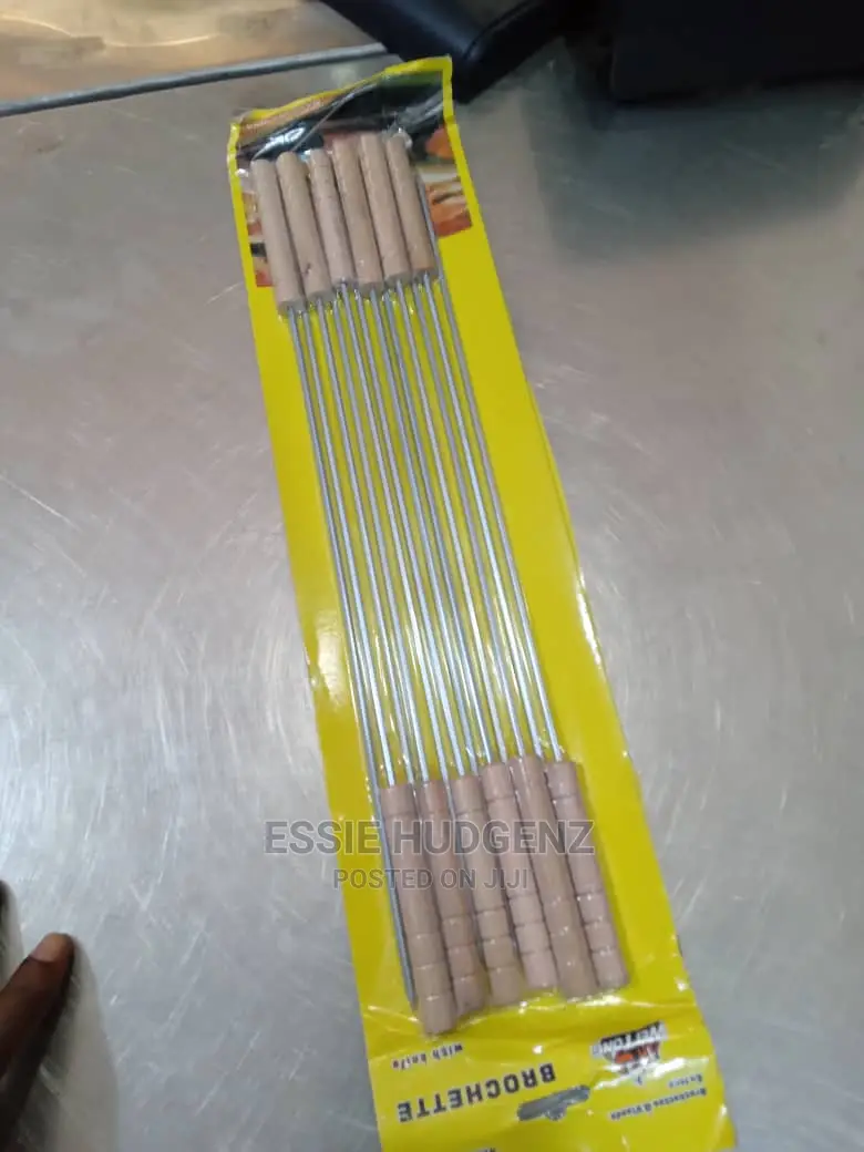 12pcs BBQ Skewers With Wooden Handles