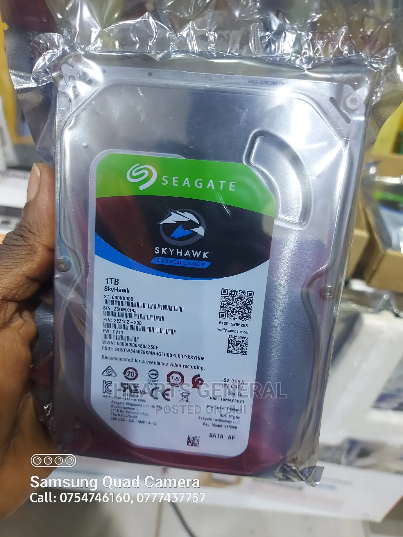 1TB Surveillance Hard Drive (Seagate Brand)