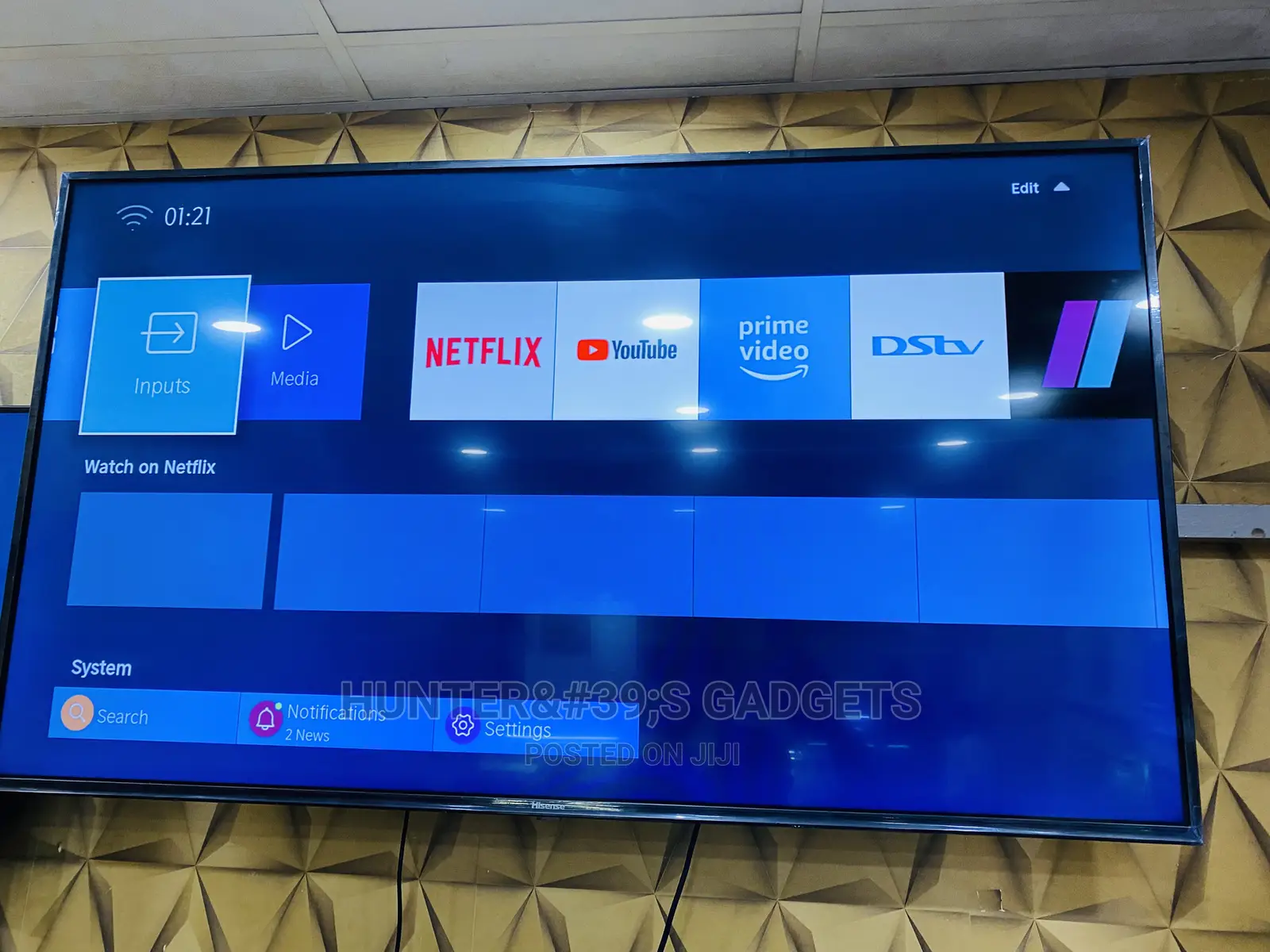 Hisense 55inch Smart Uhd Digital Satellite Tv Vida