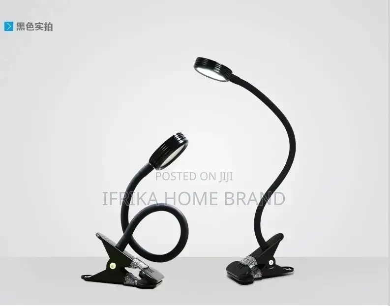 5W USB Plug Clamp Desk Reading Lamp Dimmable Flexible