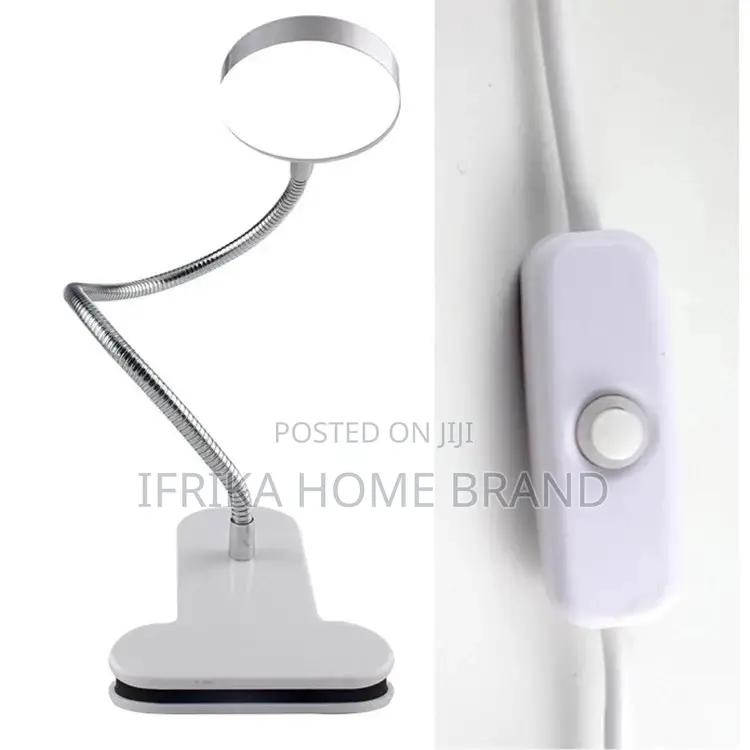 5W USB Plug Clamp Desk Reading Lamp Dimmable Flexible