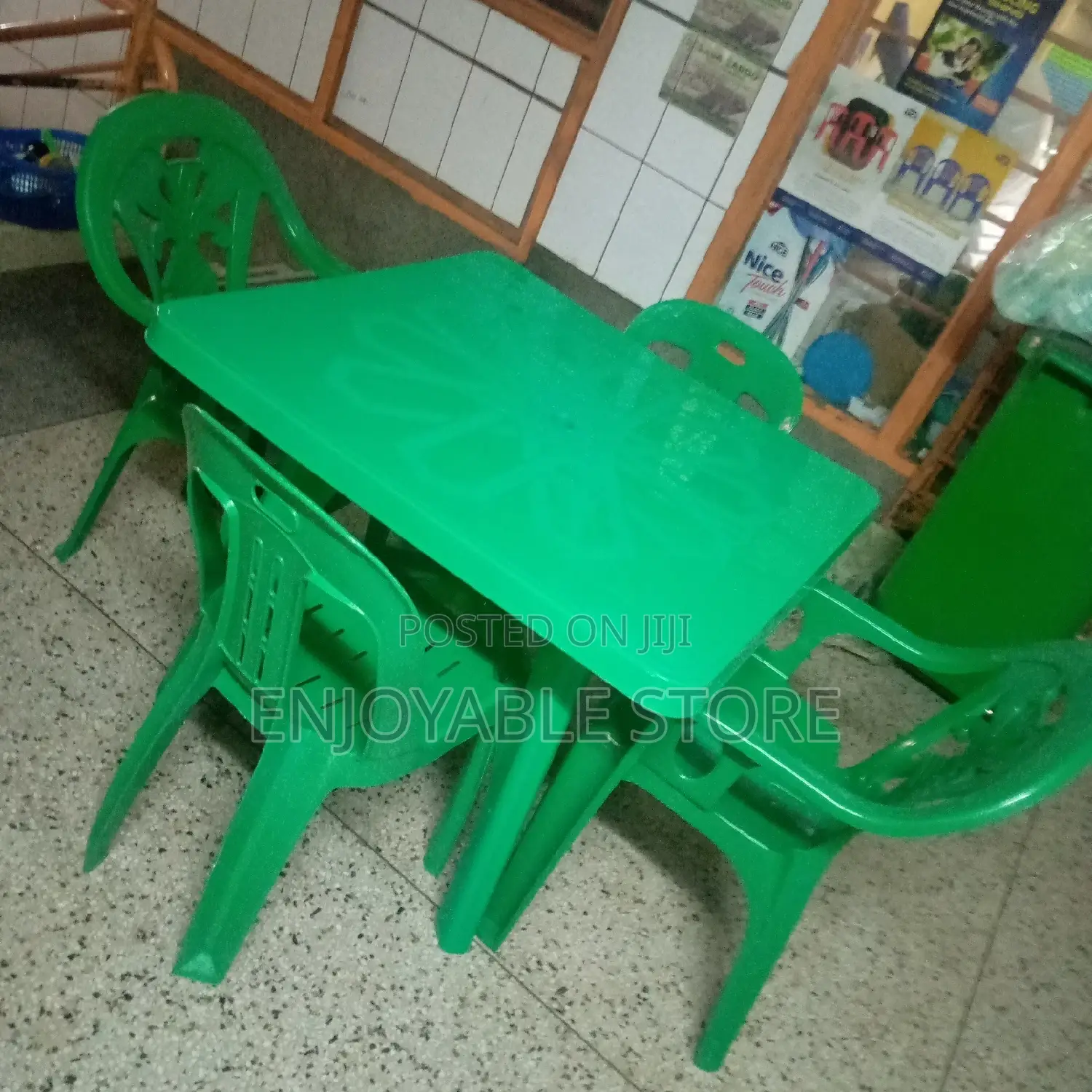 Plastic Table Chairs Set