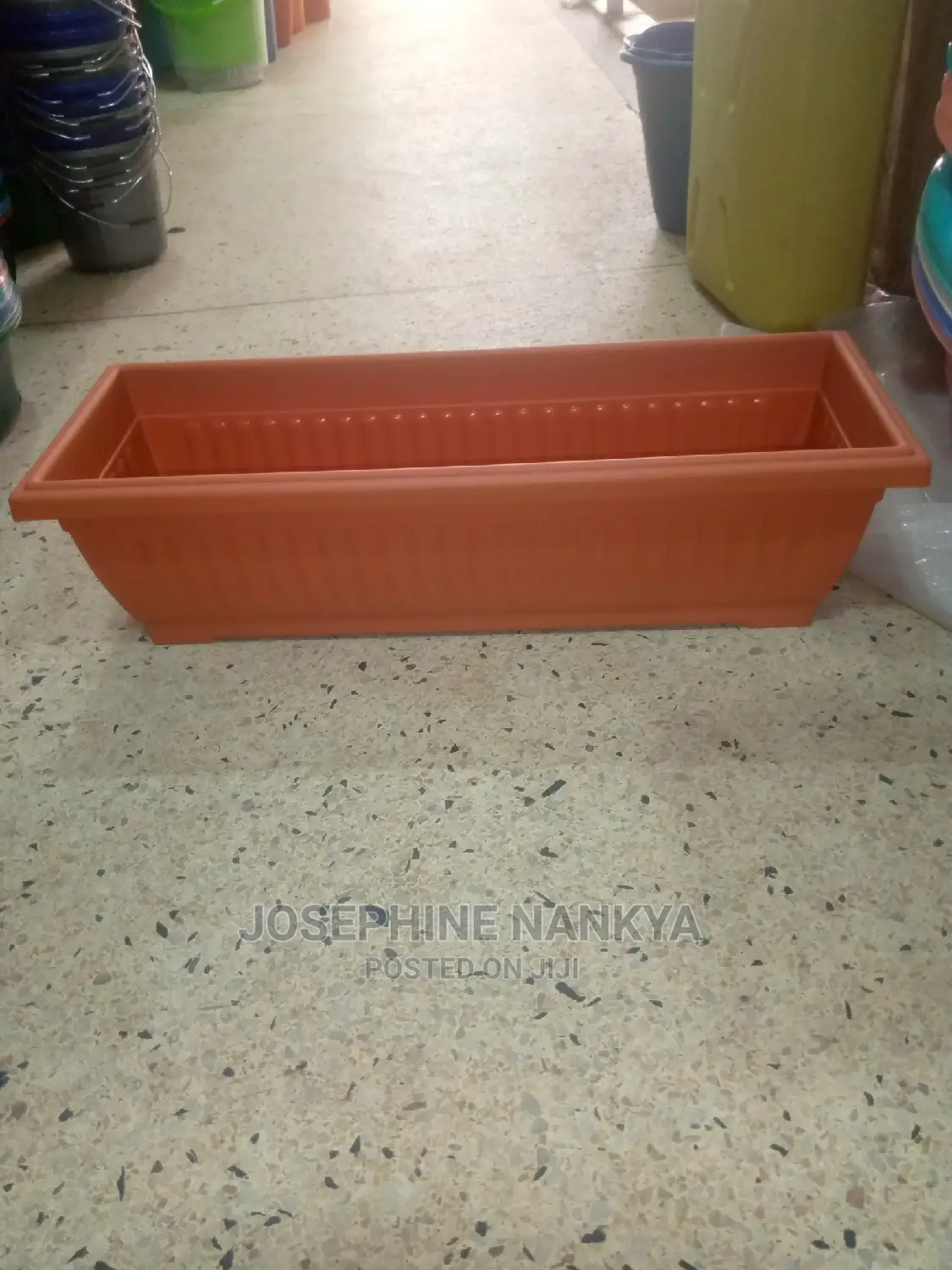 Triangular Flowerpots, Brown Colour