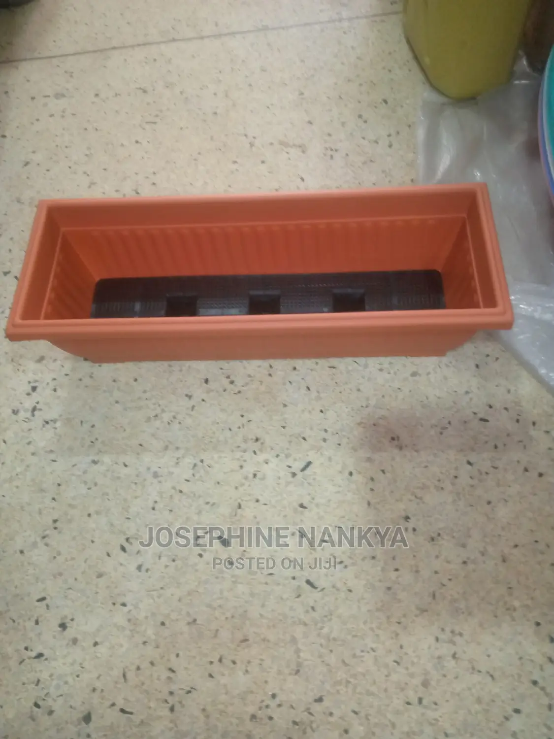 Triangular Flowerpots, Brown Colour