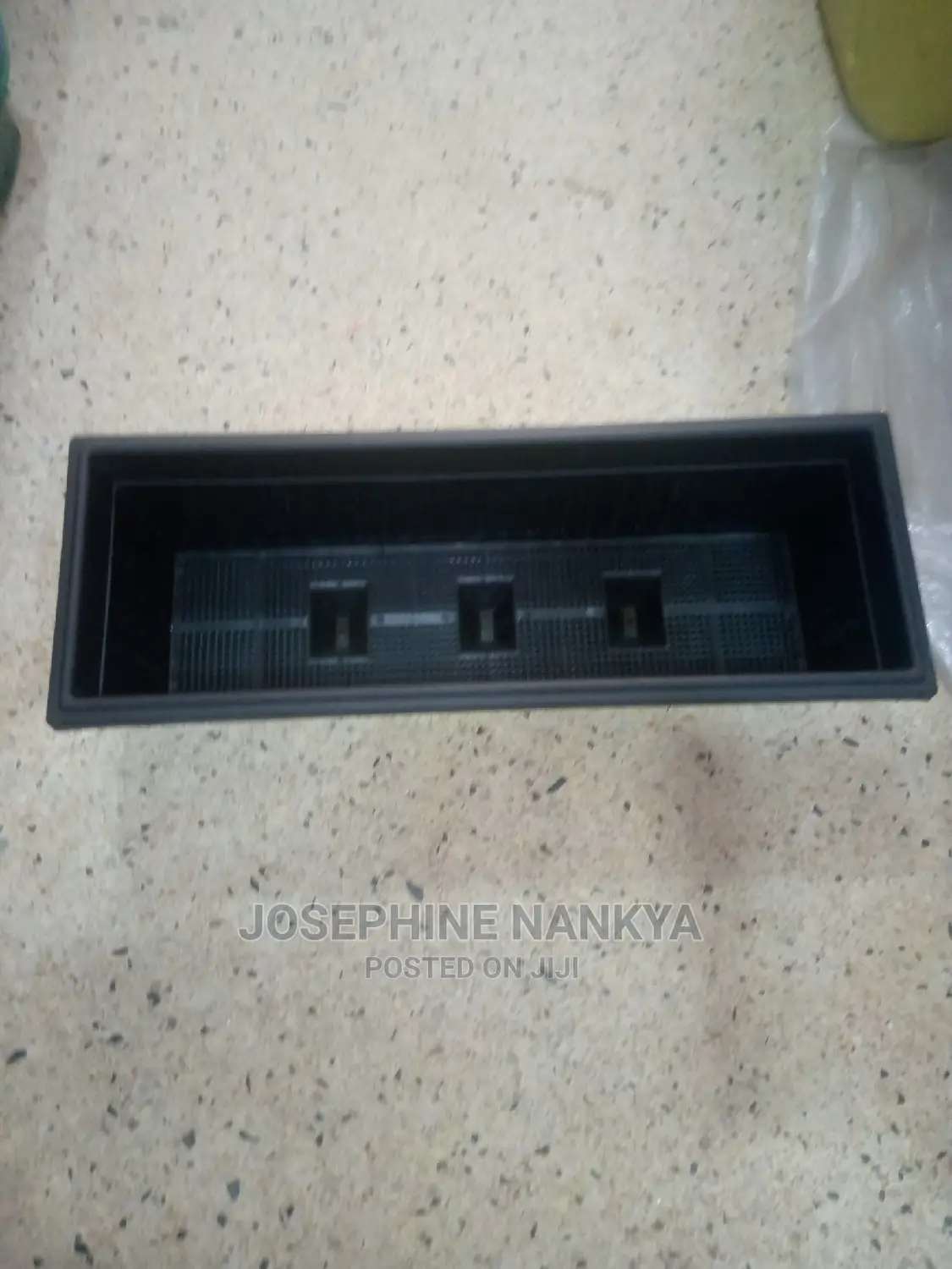 Triangular Flowerpot , Black Colour
