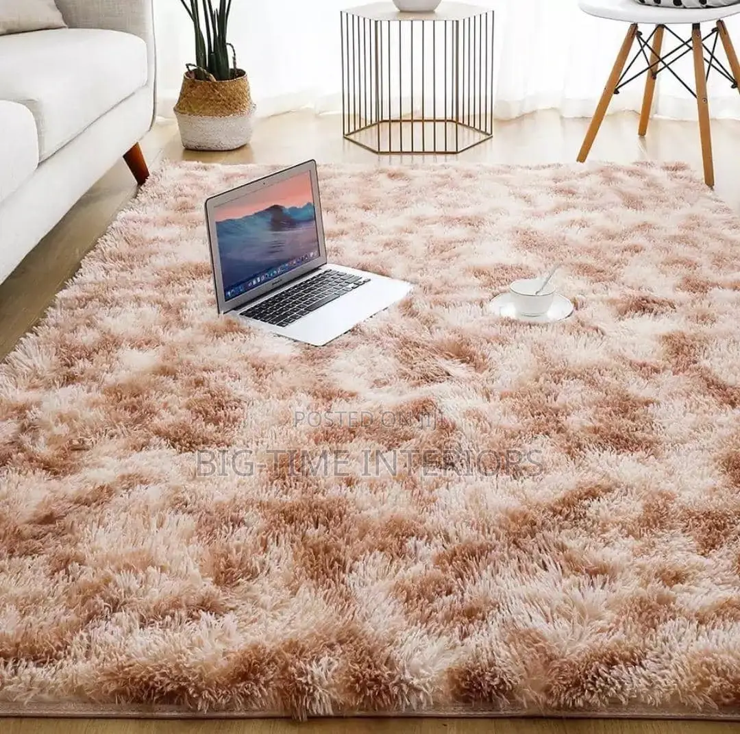 Woolen Bedside/ Center Carpet- Brown