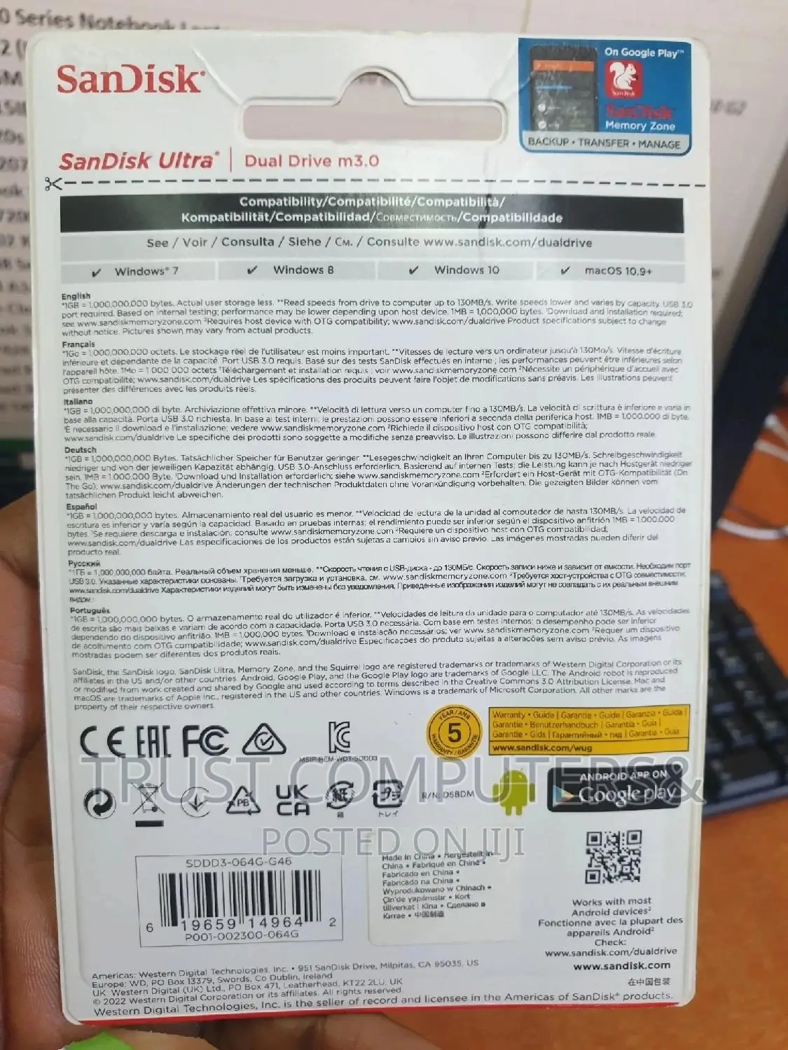 64gb Otg Flash Sandisk