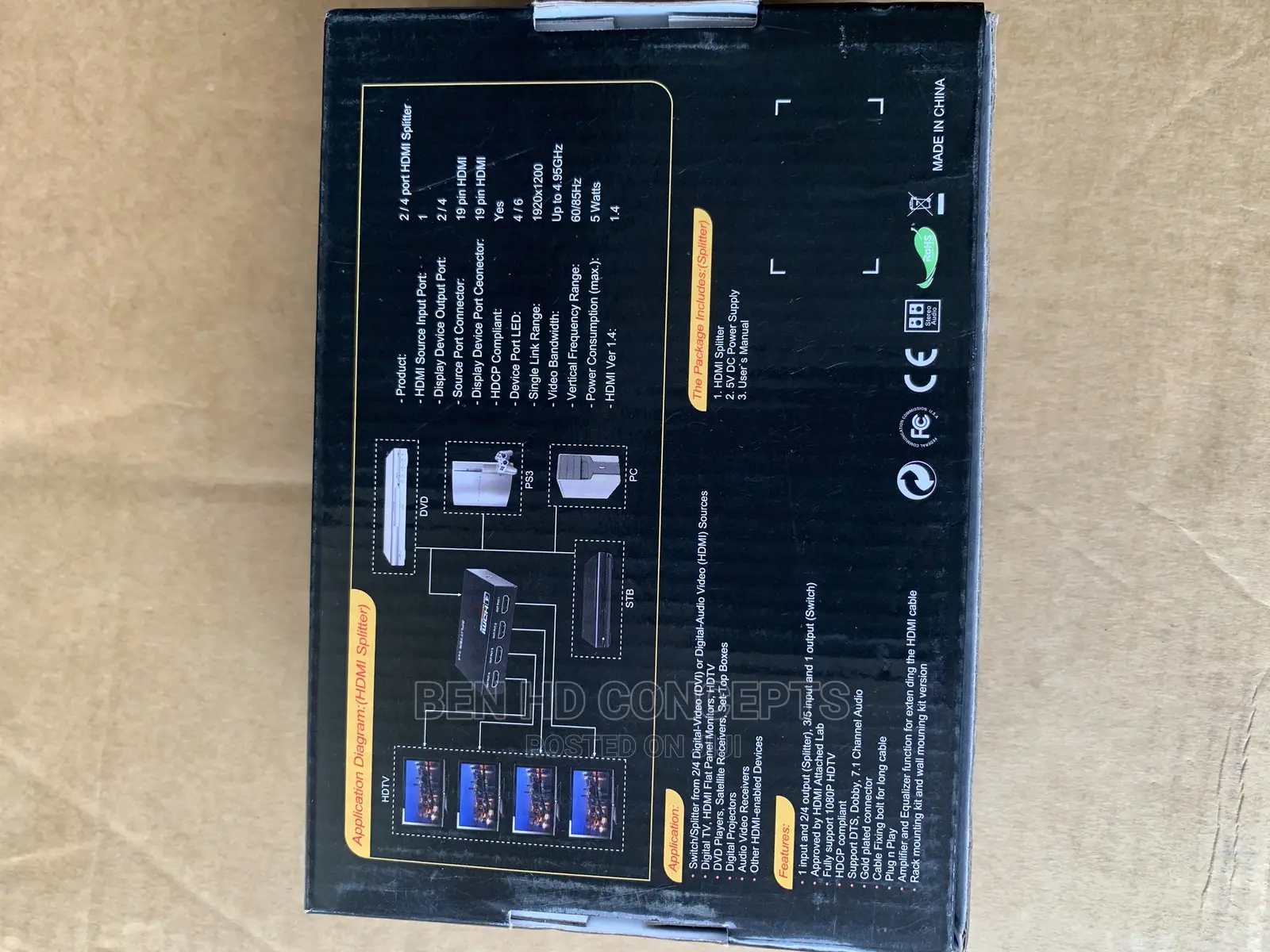 HDMI SPLITTER 4 Way