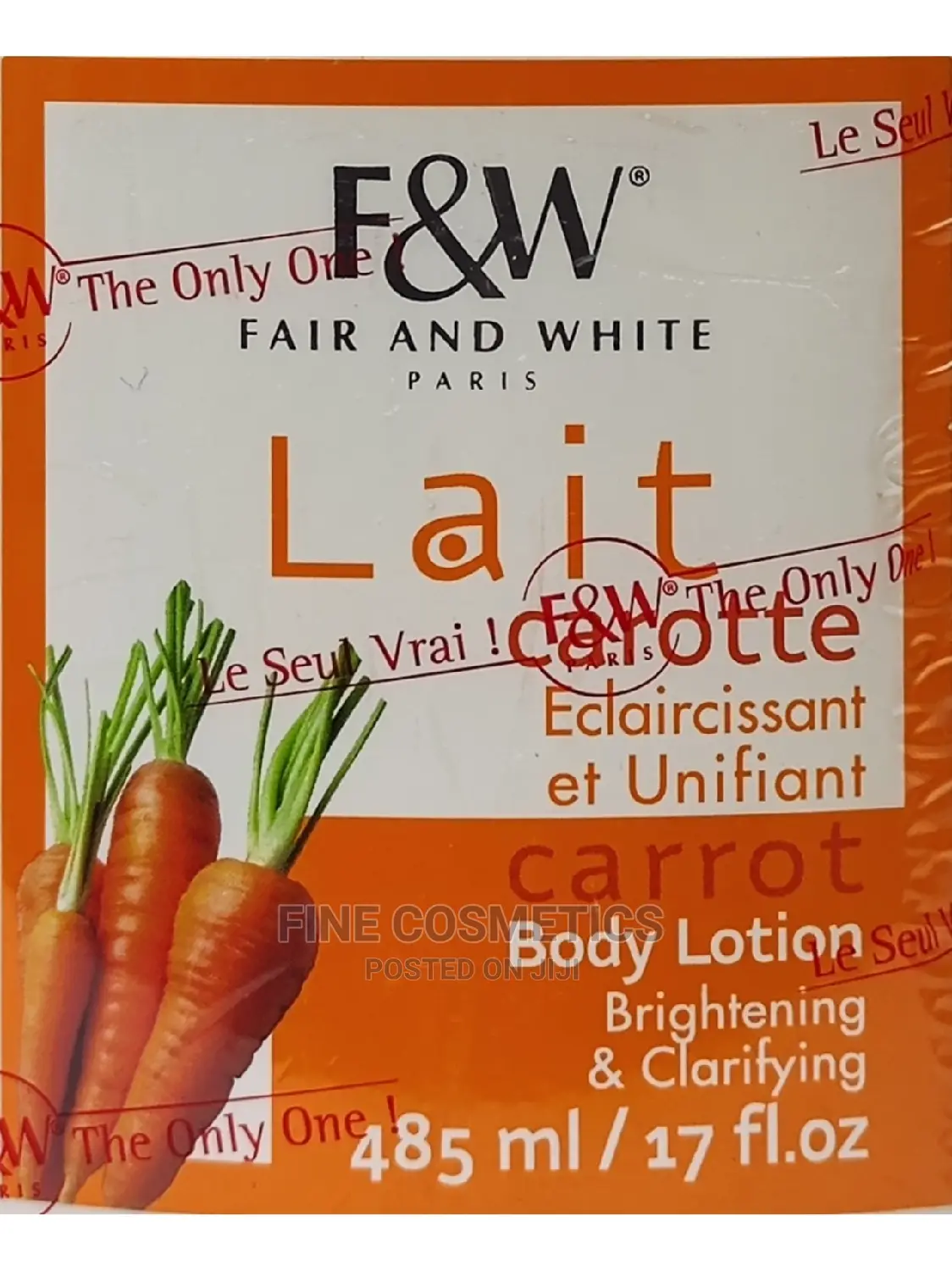 Fair and White Original Carrot Moisturizing Lotion 500ml