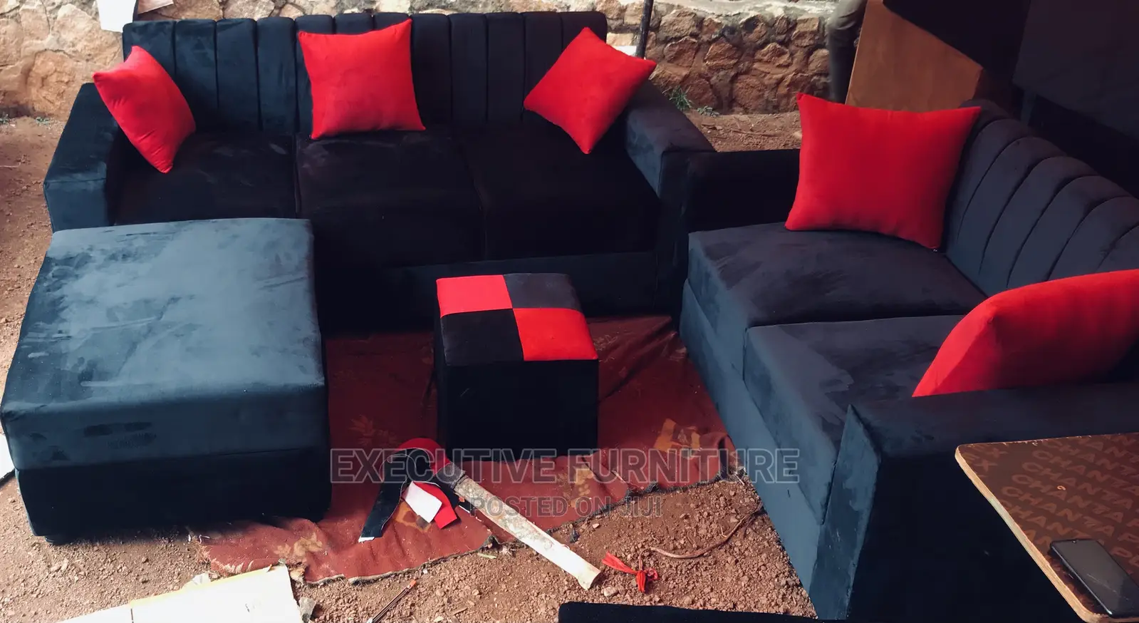 6 Seater L Sofa