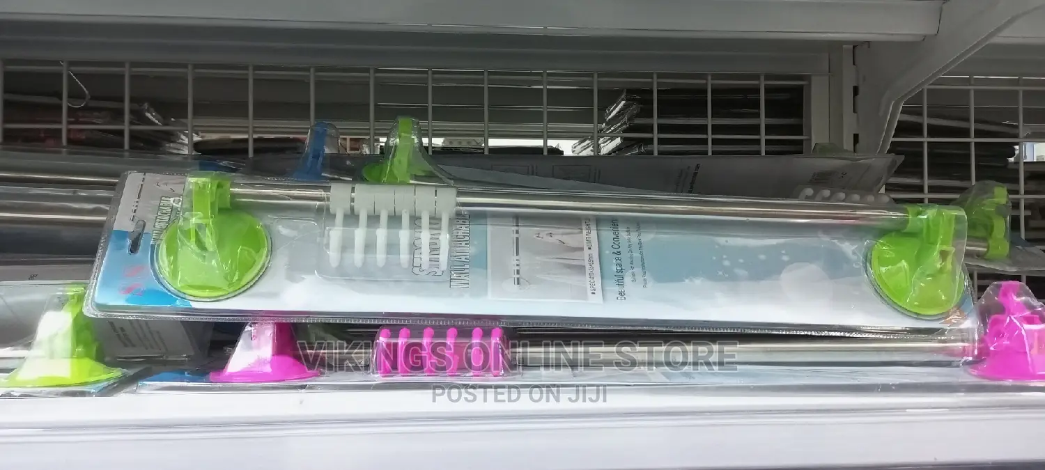 Wall Attachable Towel Rack Connected Hook Bathroom Organizer