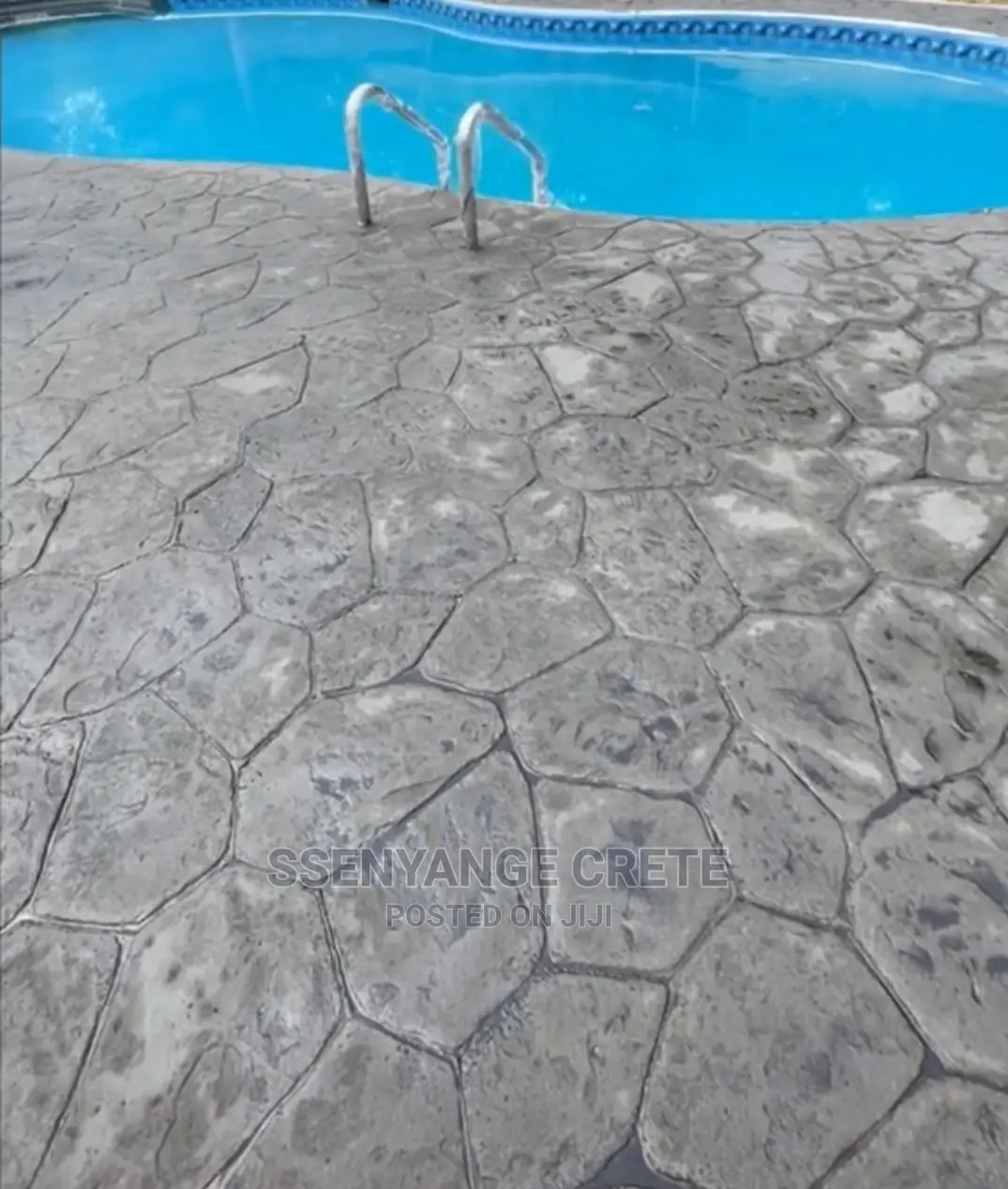 Stamped Concrete With Epoxy Finish