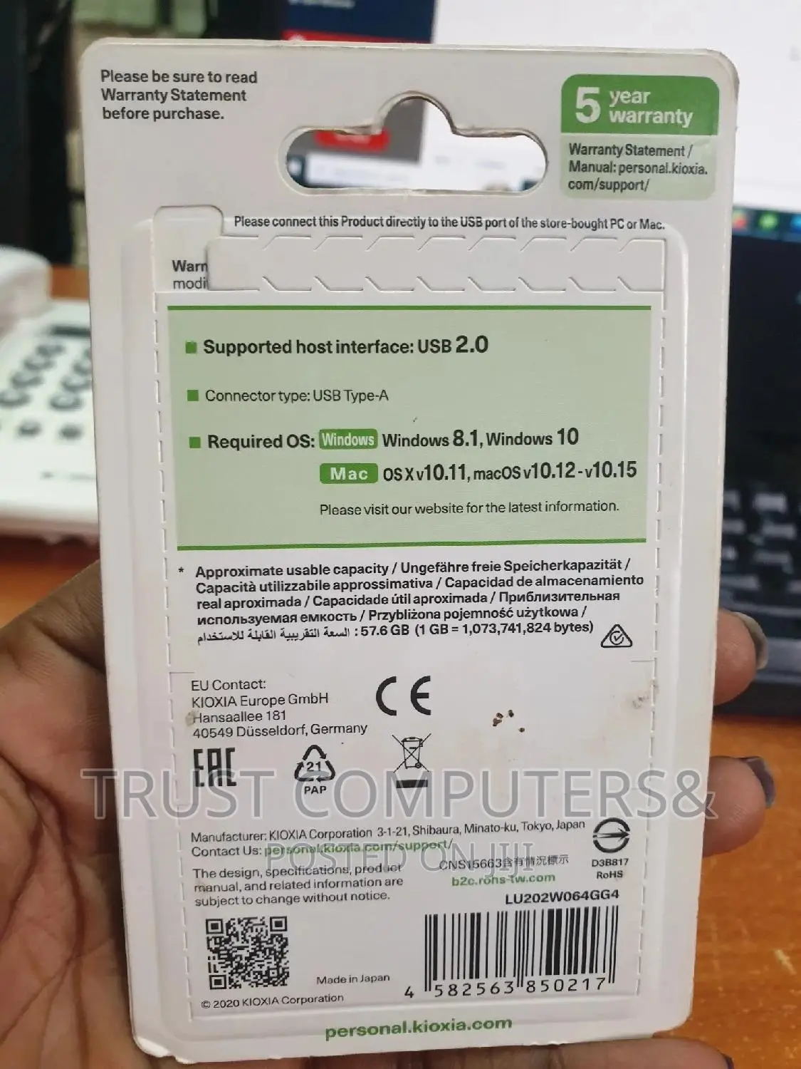 64gb Flash KIOXIA (Toshiba)