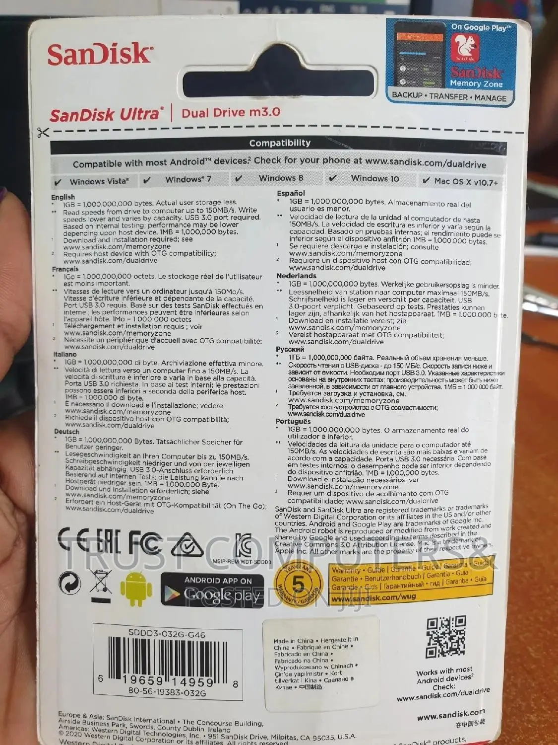 32gb Otg Flash Sandisk Android 3.0