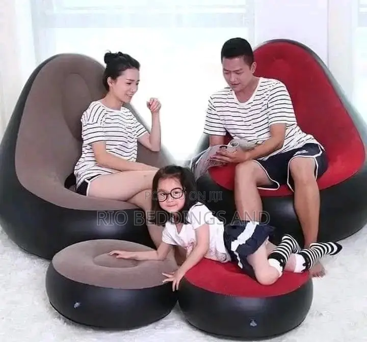 Air Sofa Chair With Stool Table