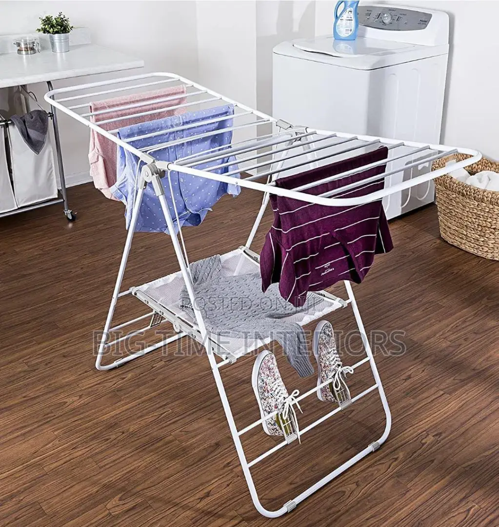 Foldable Metallic Clothes Drying Rack