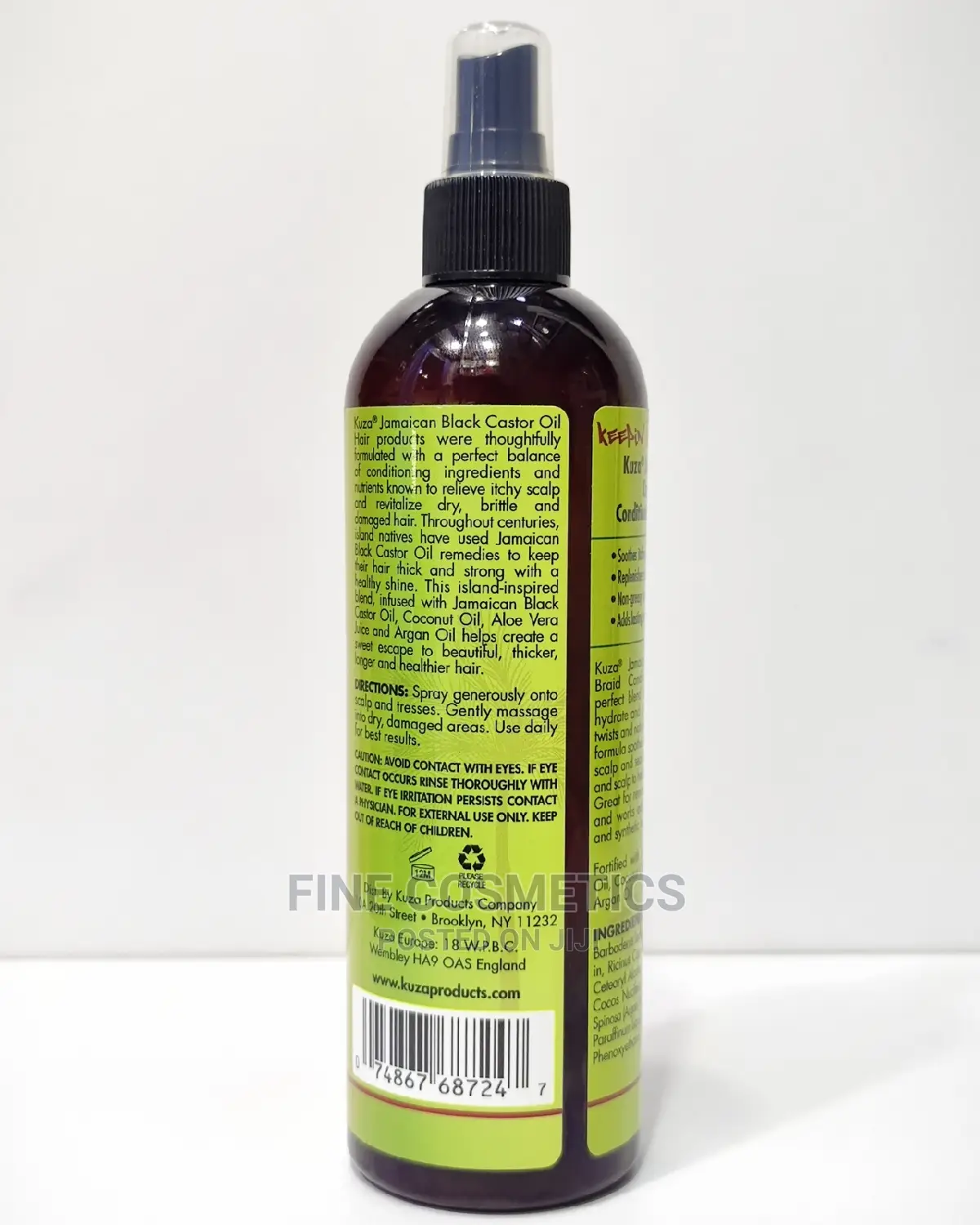 ORIGINAL Kuza Jamaican Black Castor Oil Hair Braids Spray.