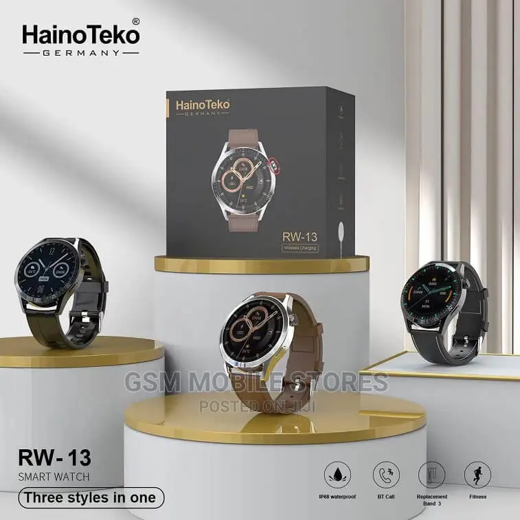 Haino Teko RW-13 Calling Smart Watch With 3 Pairs of Straps