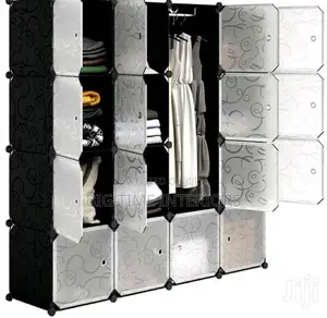 4 Column Plastic Wardrobe