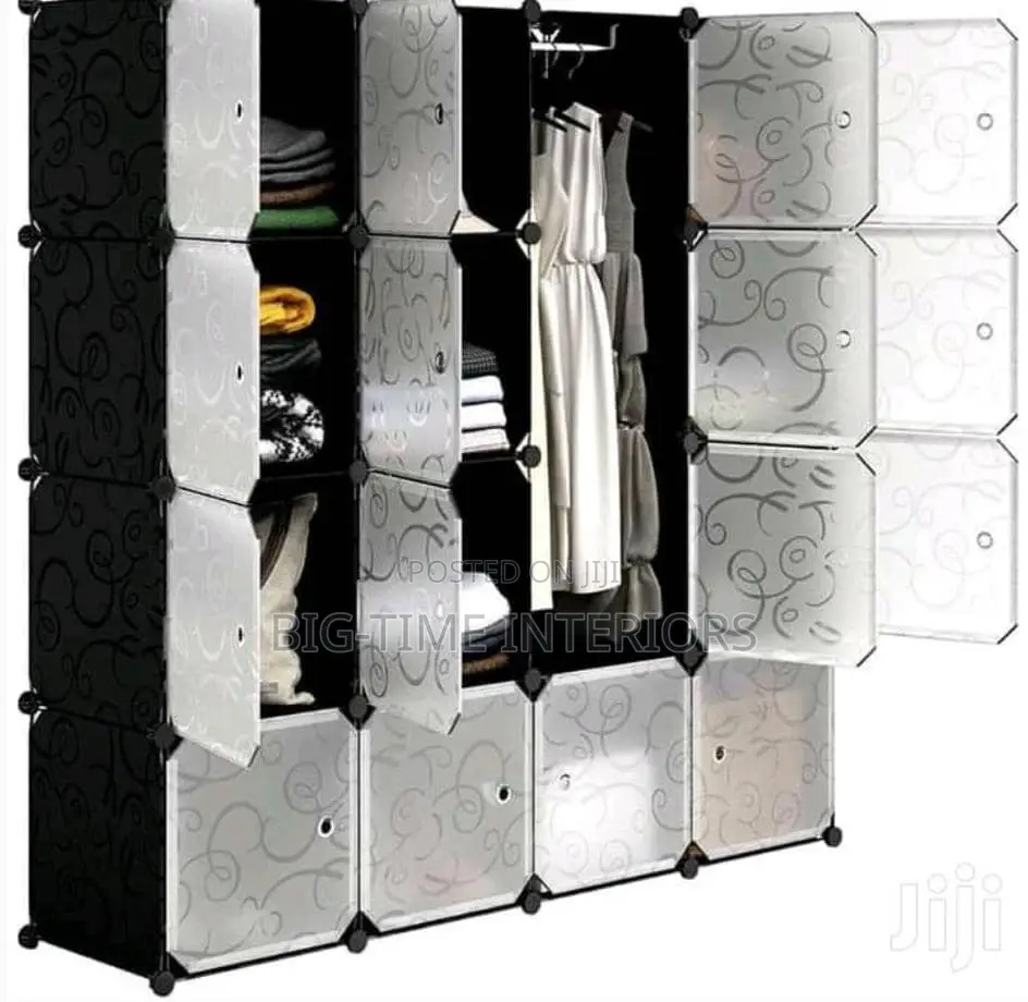 4 Column Plastic Wardrobe