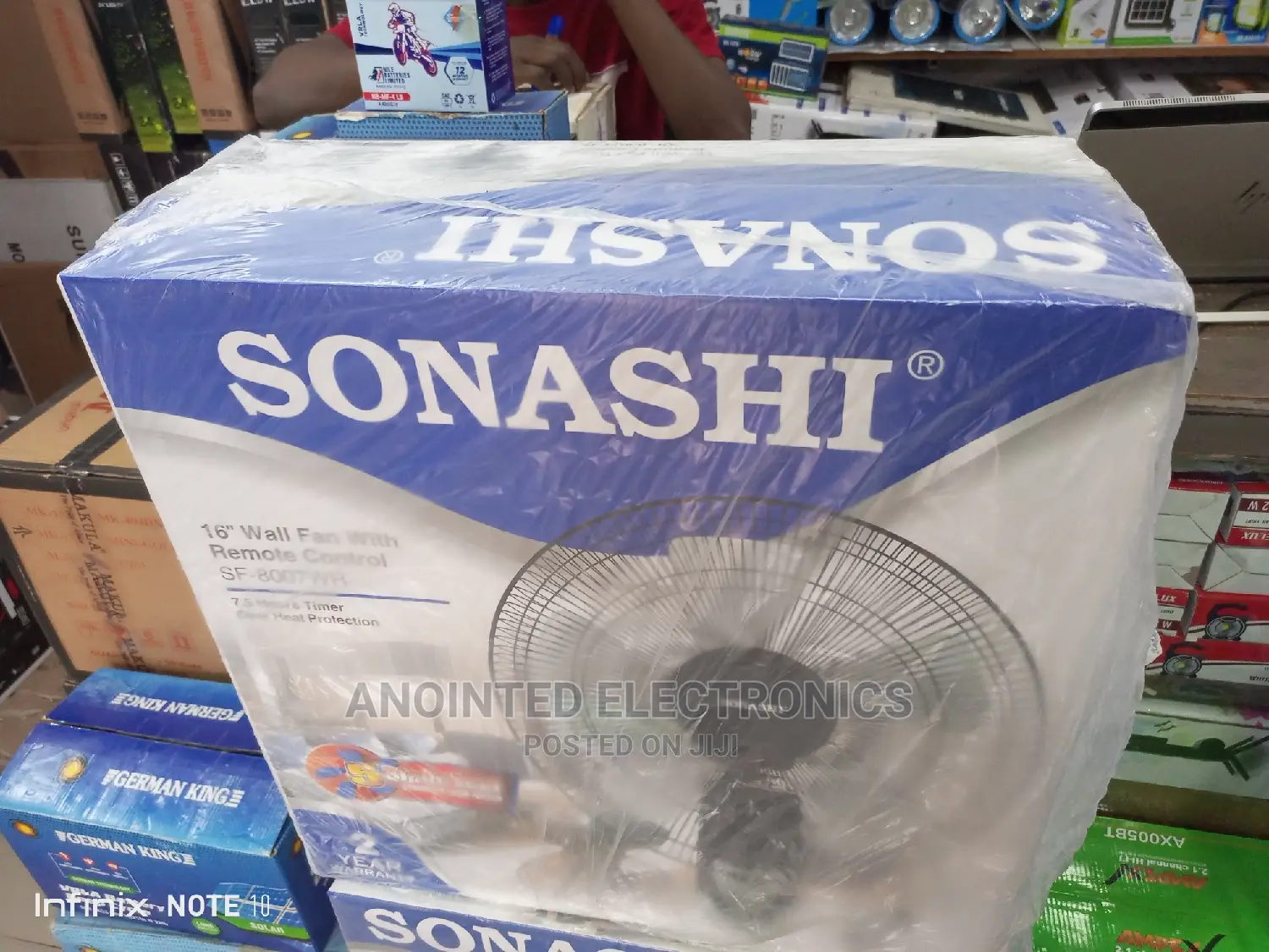 Wall Fans With a Remote Sonashi