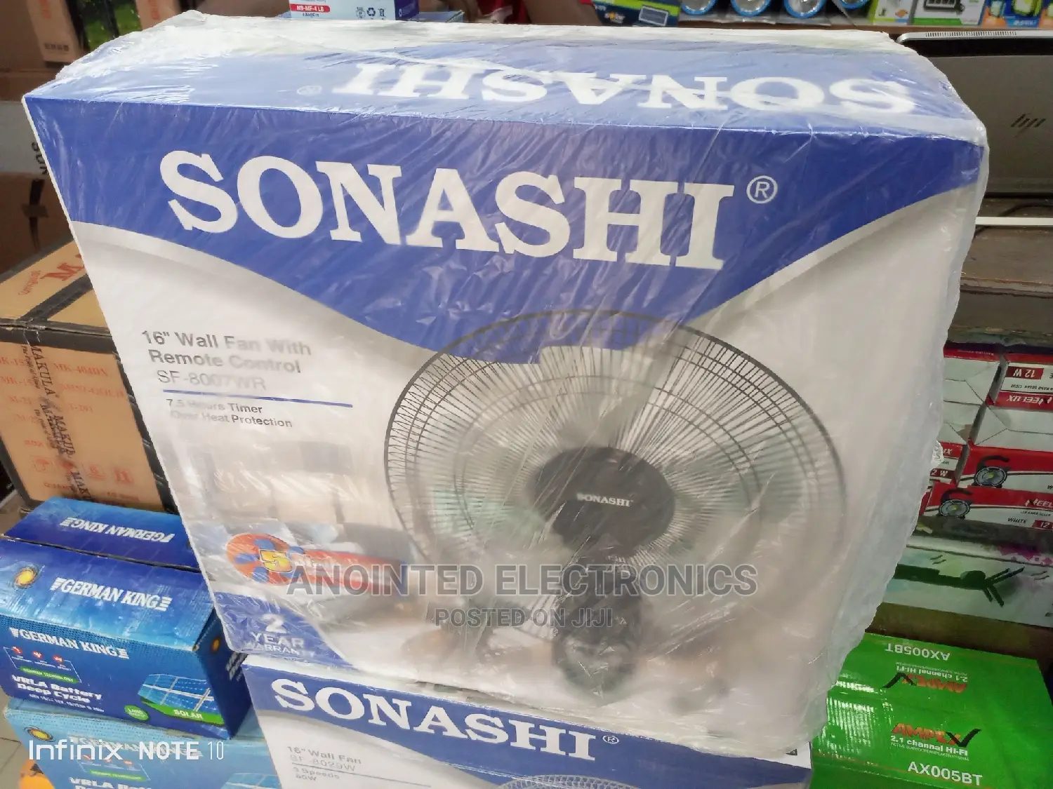 Wall Fans With a Remote Sonashi