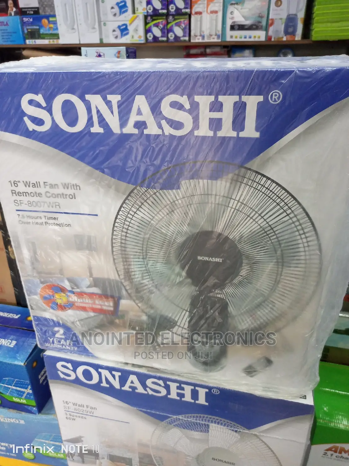 Sonash Black Wall Fans