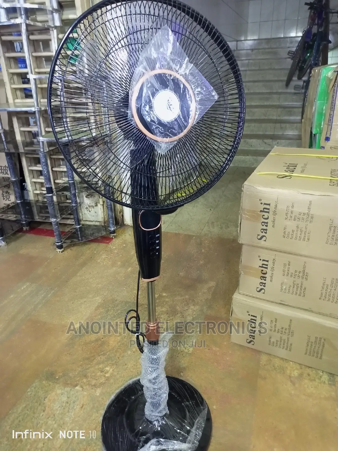 Sky Tech Crown Stand Fans With a Remote