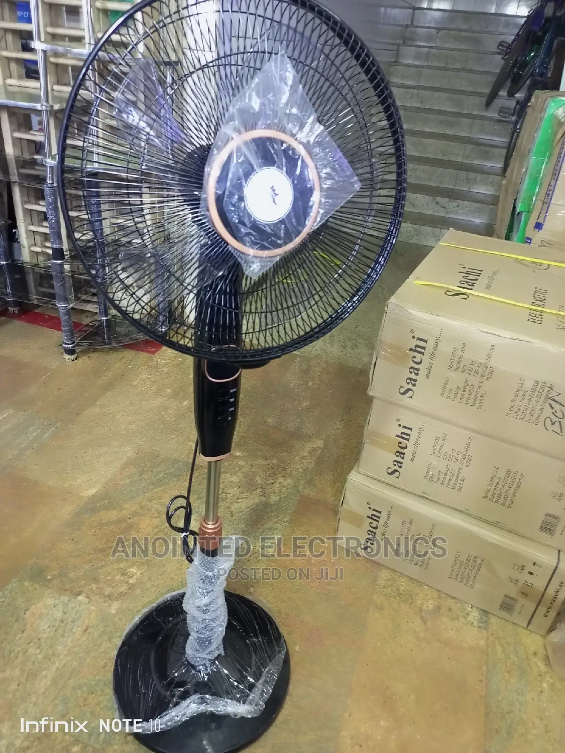 Sky Tech Crown Stand Fans With a Remote