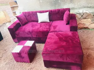 Mini Maroon Striped Sofa