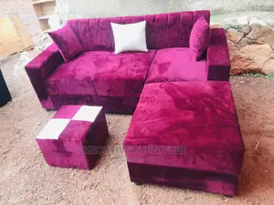 Mini Maroon Striped Sofa