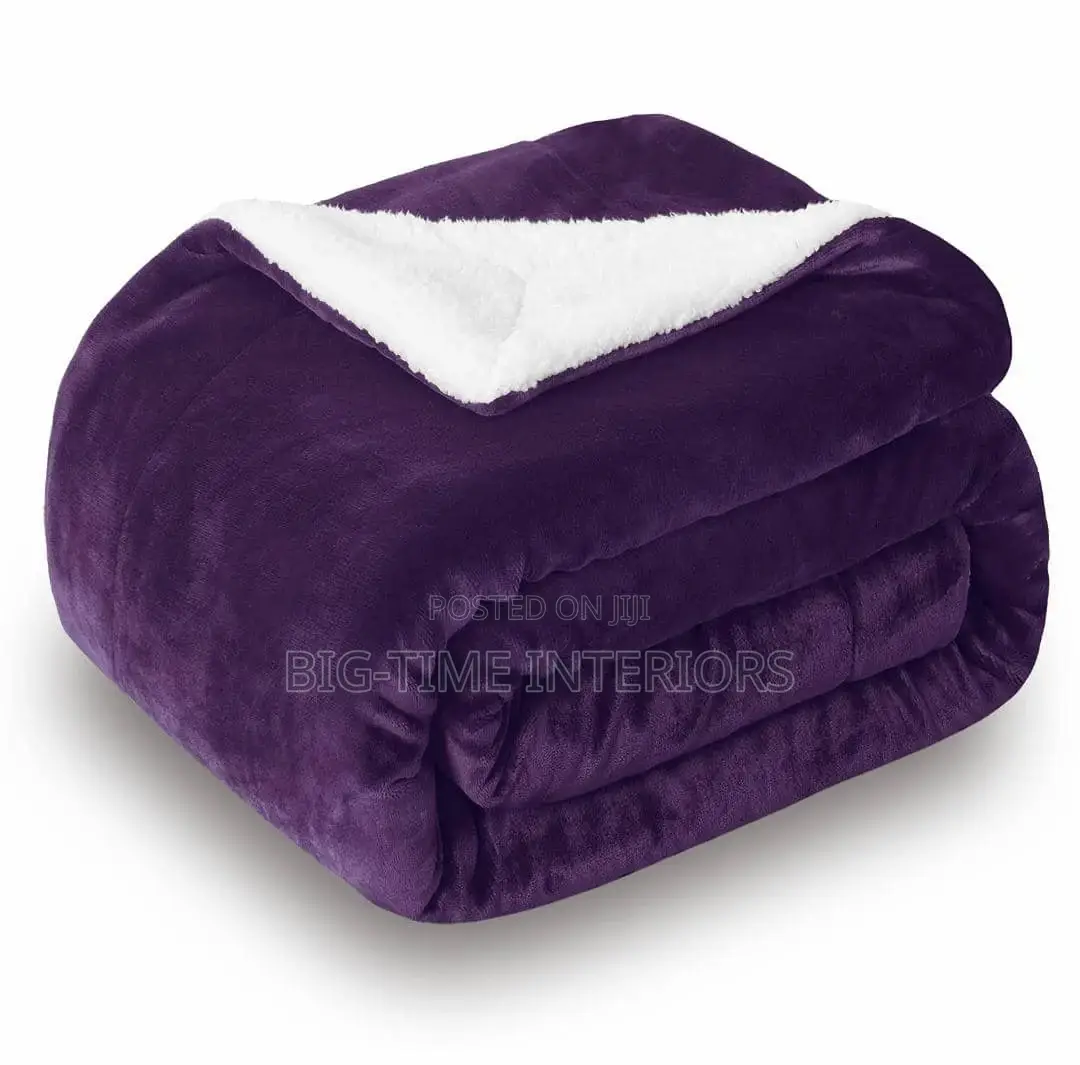Heavy Fleece Blanket- Purple