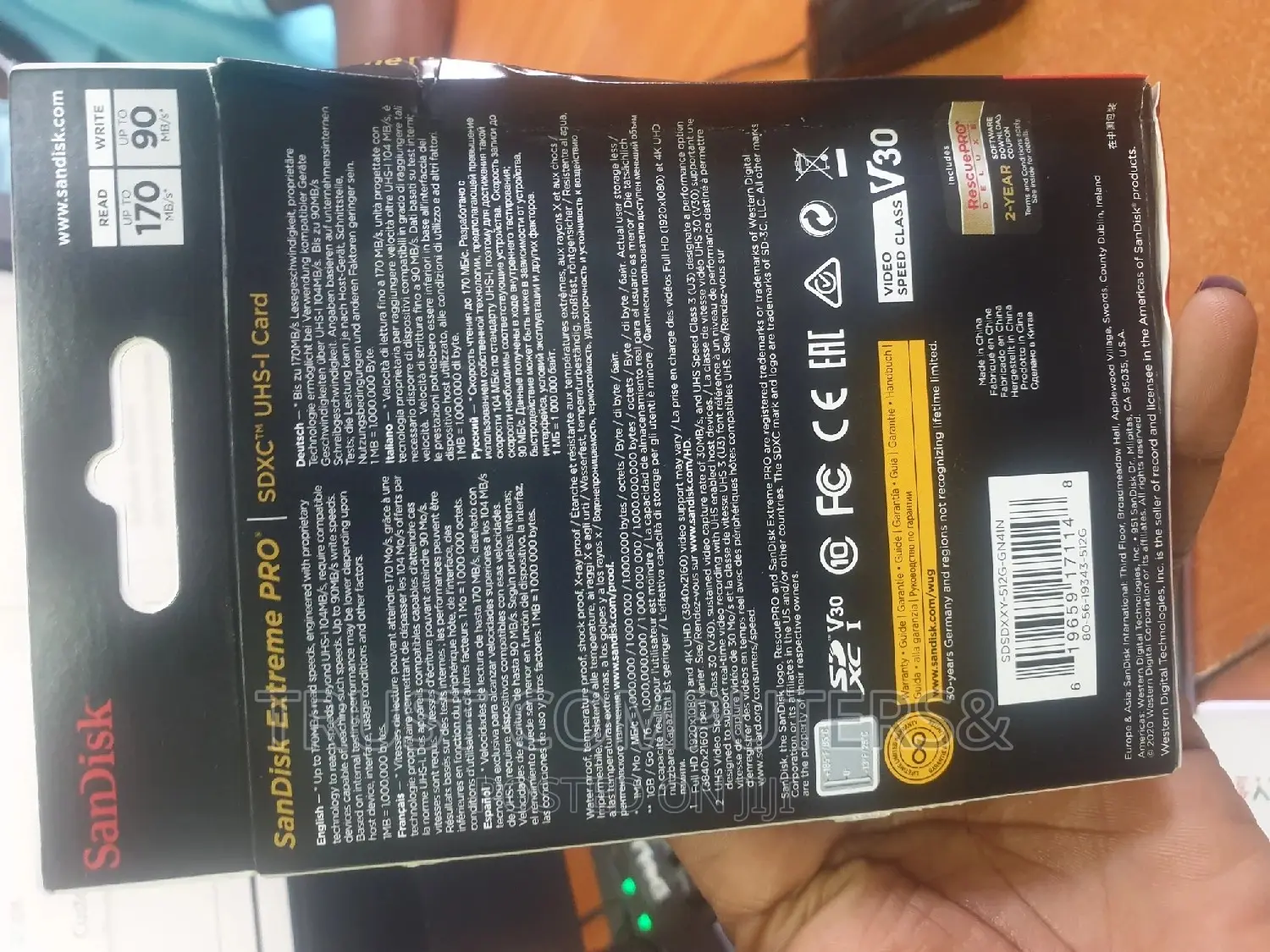 512gb Sd Card 170mb/S Speed Sandisk