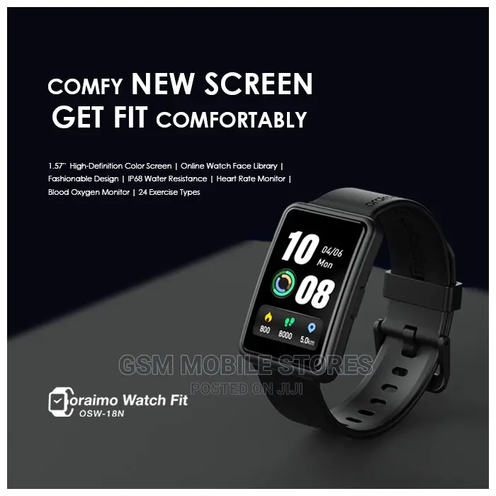 Oraimo OSW-18N Watch Fit Water Resistant
