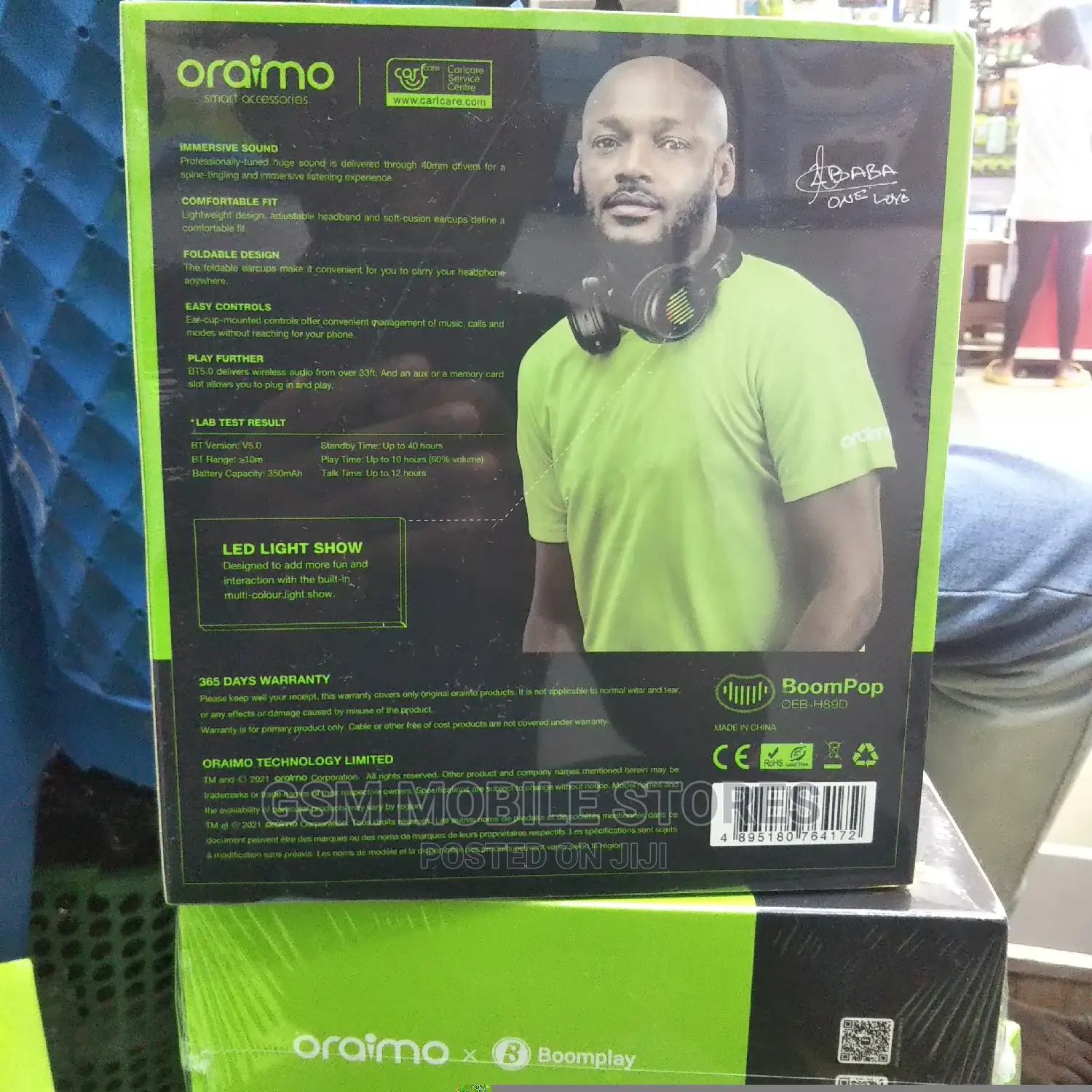 Oraimo Booming Bass Wireless Headphones